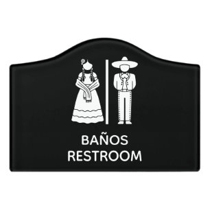 Funny Toilet Sign for Mexican Restaurant Bathroom