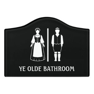 Funny Toilet Sign Ye Olde Bathroom Old Fashioned