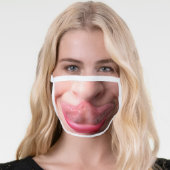 Funny Tongue Touching Nose Face Mask (Worn Her)