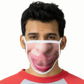 Funny Tongue Touching Nose Face Mask (Worn Him)