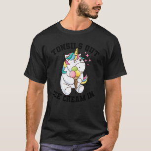 Funny Tonsil Surgery For Tonsillectomy Unicorn Gi T-Shirt