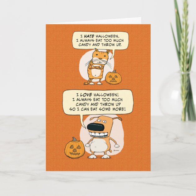 Funny Too Much Candy Halloween Invitation