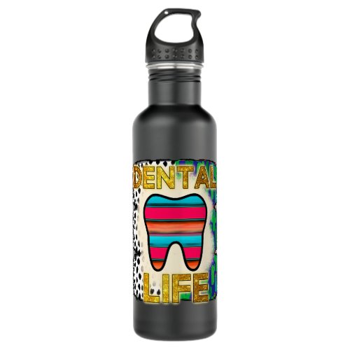 Funny tooth dentist dentistry dental assistant hyg stainless steel water bottle