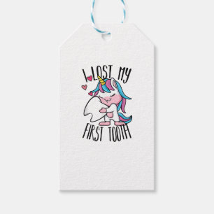 Funny Tooth Fairy - Cute Unicorn I Lost My First T Gift Tags