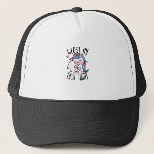 Funny Tooth Fairy - Cute Unicorn I Lost My First T Trucker Hat
