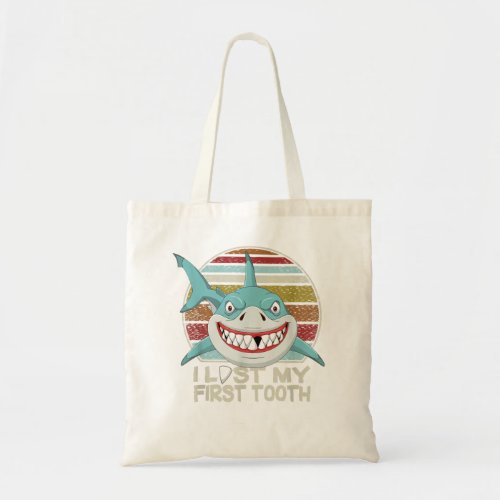 Funny Tooth Fairy Gifts Vintage Shark I Lost My Fi Tote Bag