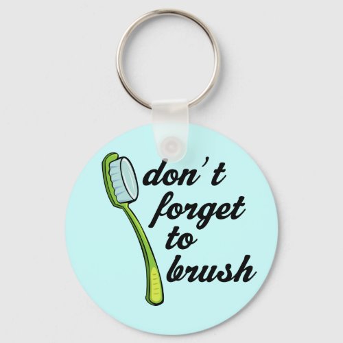 Funny Toothbrush Dentist Keychain