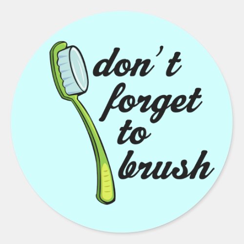 Funny Toothbrush Dentist Sticker