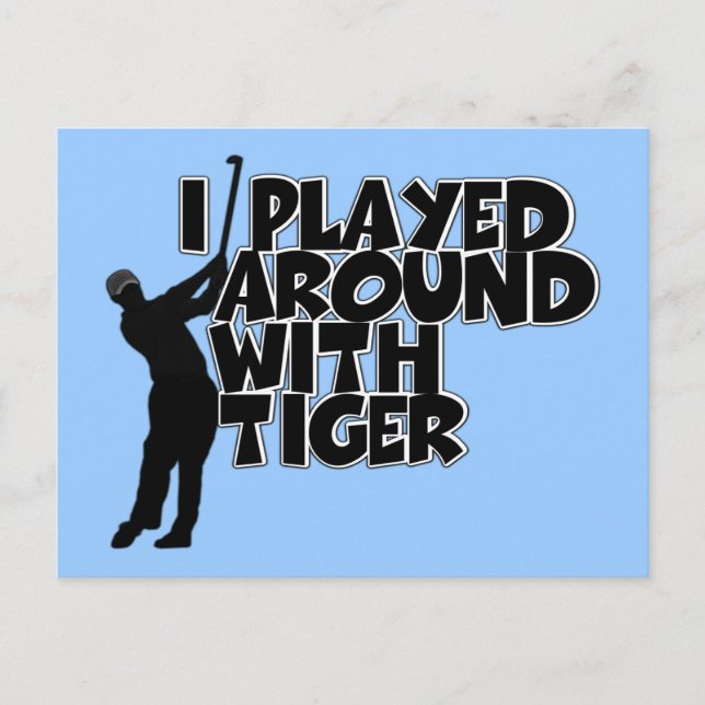 Funny topical golf postcard (Front)