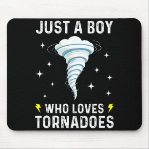 Funny Tornado Gift For Boys Kids Hurricane Weather Mouse Pad
