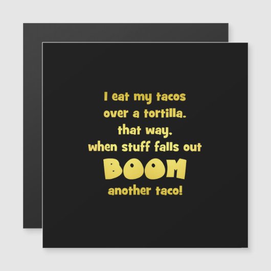 Funny Tortilla Boom Joke (Front/Back)