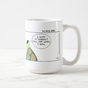Funny Tortoise and the Hairpiece Coffee Mug