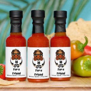 Funny Tortoise Chilling Monogram Hot Sauces