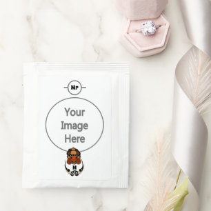 Funny Tortoise Chilling Monogram Tea Bag Drink Mix
