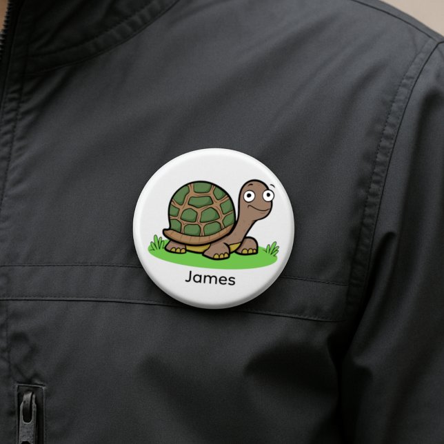 Funny Tortoise Custom Button (Creator Uploaded)