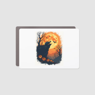 Funny Tortoise Halloween Silhouette Spooky Tortois Car Magnet