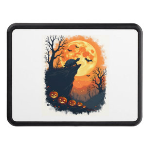 Funny Tortoise Halloween Silhouette Spooky Tortois Hitch Cover