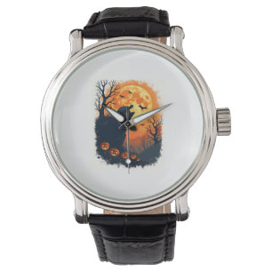Funny Tortoise Halloween Silhouette Spooky Tortois Watch