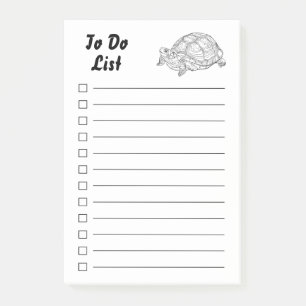 Funny Tortoise Personalized To-Do List Post-it Notes
