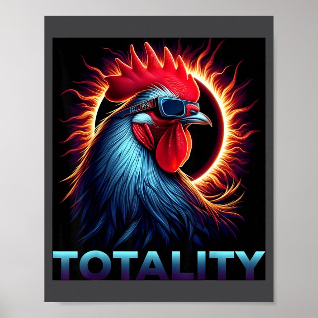 Funny Total Solar Eclipse April 8 Poster (Front)