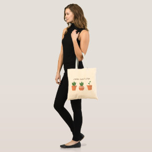 Funny tote bag, plants lover bag