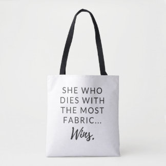 Funny tote for quilters