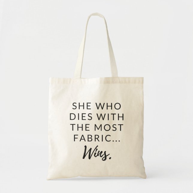 Funny tote for quilters (Front)