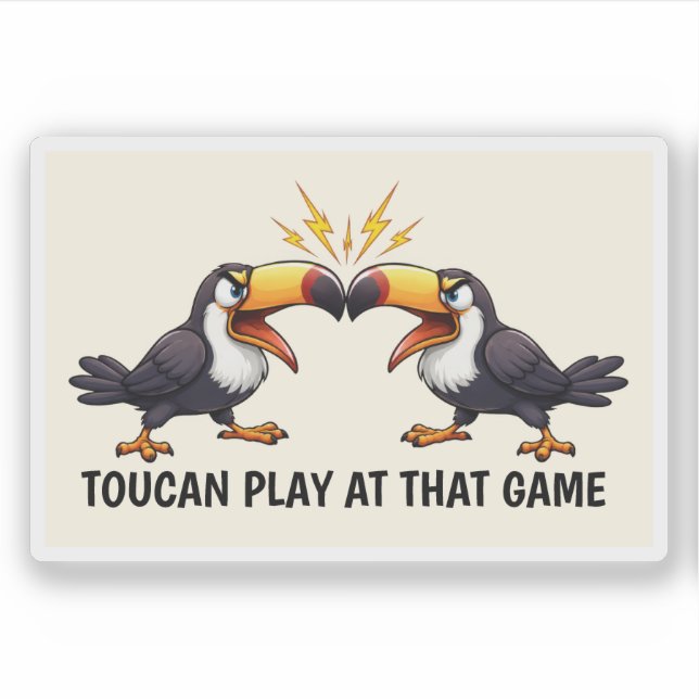 Funny Toucan Sticker (Front)