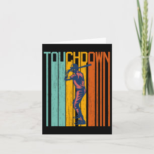 Funny Touchdown Baseball Football Shirt Mixed Up S Card