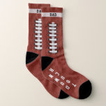 Funny Touchdown Football Player Monogram Socks