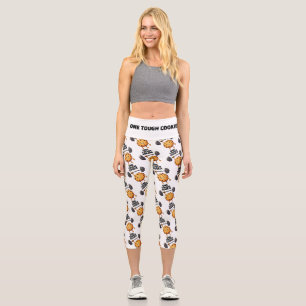 Funny Tough Cookie Lifting Barbell Capri Leggings