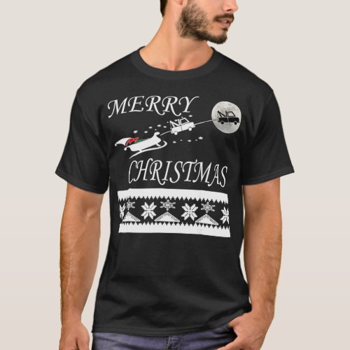 Funny Tow Truck Driver Christmas T  Gift Repo Man  T_Shirt
