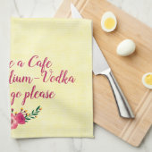 Funny Towel - Cafe Mocha Valium Vodka Latte  (Quarter Fold)