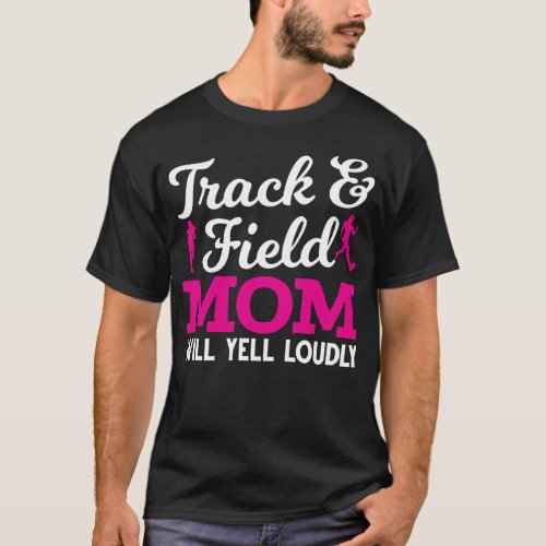Funny Track and Field Mother Running Kids T_Shirt
