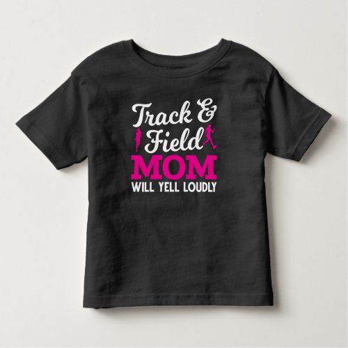 Funny Track and Field Mother Running Kids Toddler T_shirt