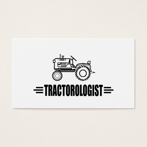 Customizable Funny Tractor Business Cards