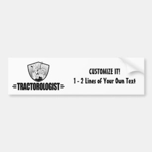Funny Tractor Bumper Sticker