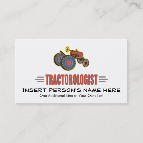 Funny Tractor Business Card