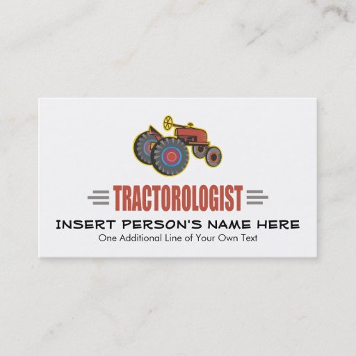 Customizable Funny Tractor Business Card Templates