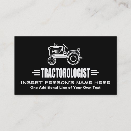 Funny Tractor Business Cards