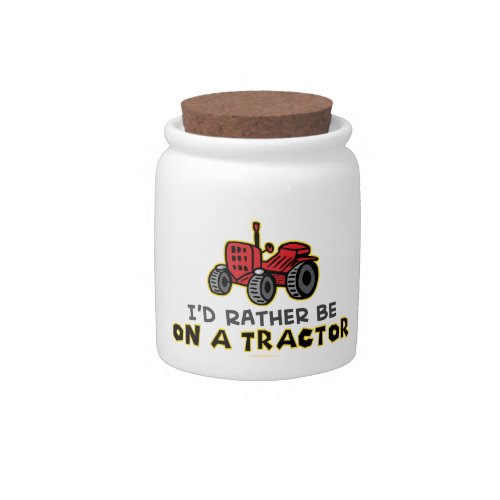 Funny Tractor Candy Jar