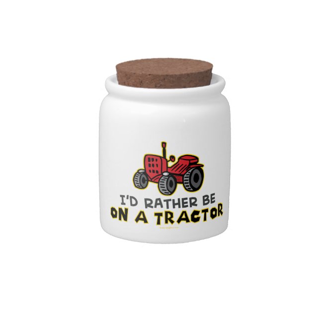 Funny Tractor Candy Jar (Front)