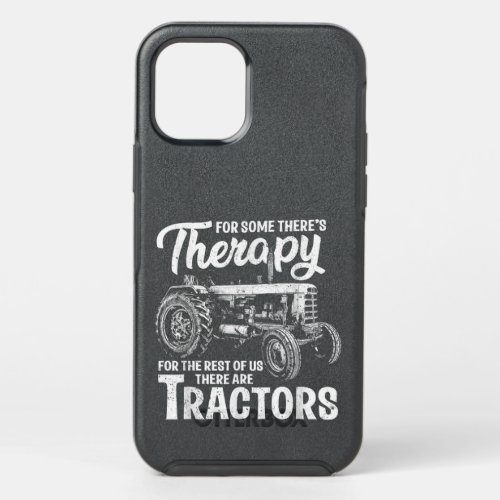 Funny Tractor Farmer Therapy Vintage Farm Tractor  OtterBox Symmetry iPhone 12 Pro Case