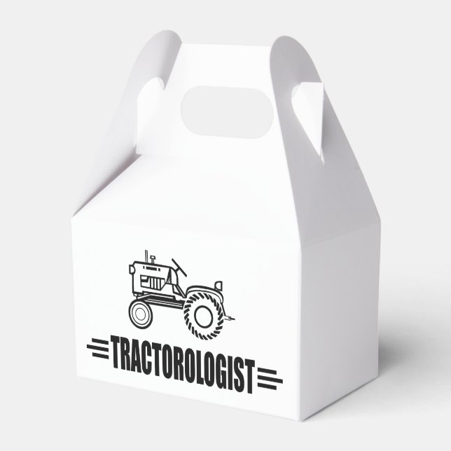 Funny Tractor Favor Boxes (Front Side)