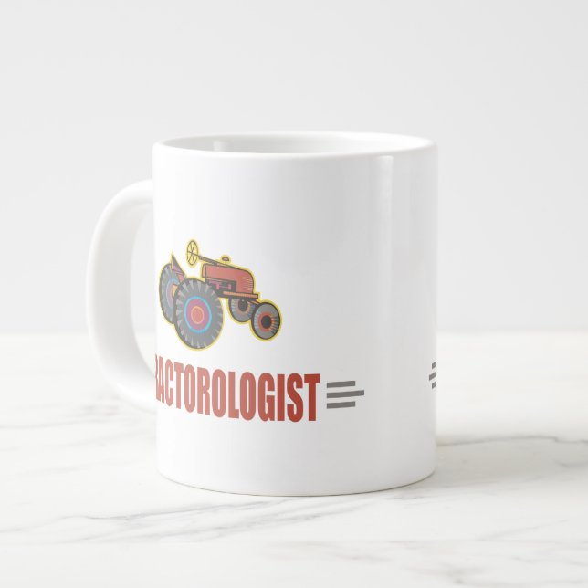 Funny Tractor Giant Coffee Mug (Front Left)