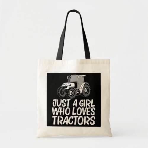 Funny Tractor Gift For Girls Kids Farming Clothes Tote Bag