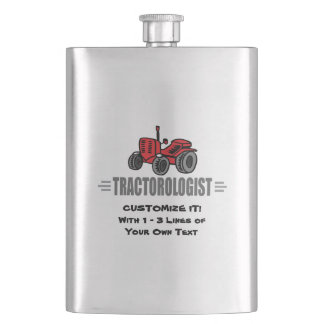 Funny Tractor Love Flask