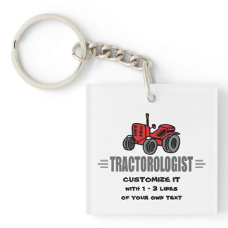 Funny Tractor Love Keychain