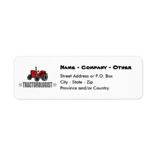 Funny Tractor Love Label