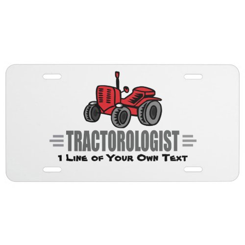Funny Tractor Love License Plate